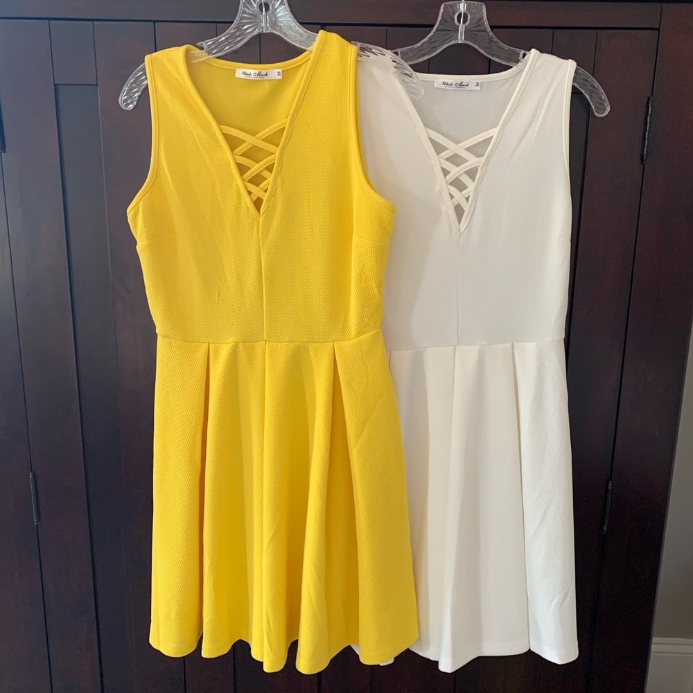 White Mark brand fitted dresses